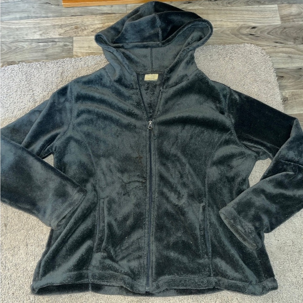 Danskin now soft grey zip up jacket with a hood size XXL